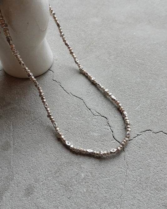 Karen Silver Beads Necklace #1