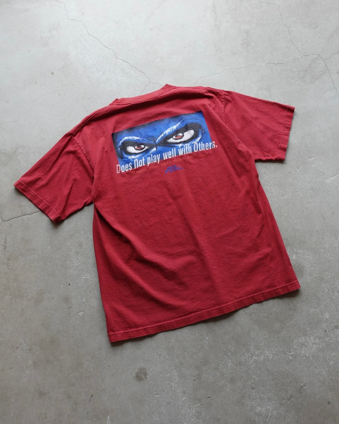 90s No Fear T-Shirt Red / Made in USA