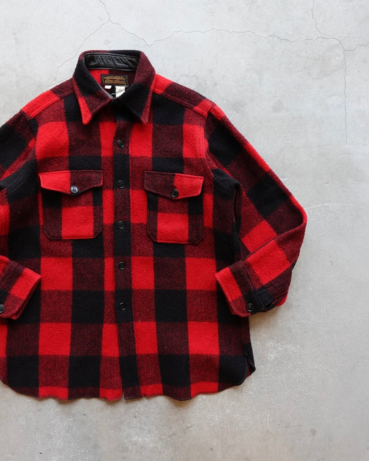 80s–90s Eddie Bauer Buffalo Check Wool Shirt