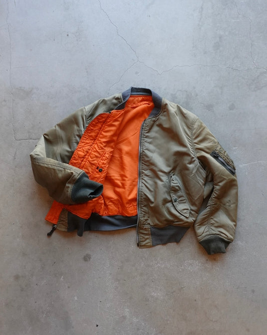 80s ALPHA MA-1 Jacket Made in USA