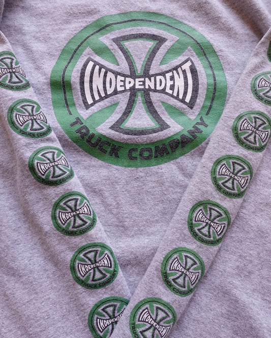 90s-00s INDEPENDENT Sleeve Print L/S T-Shirt / Made in USA