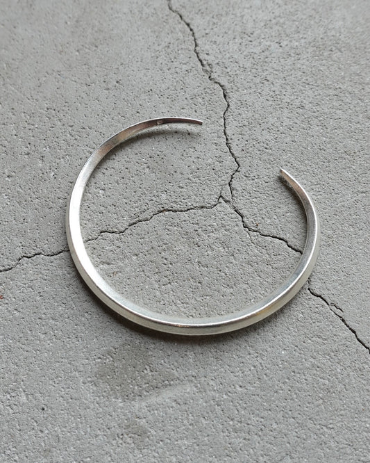 Karen Silver Hammered Bangle #3
