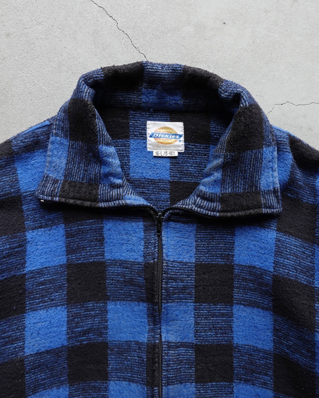 80-90s Dickies Buffalo Check Fleece Jacket