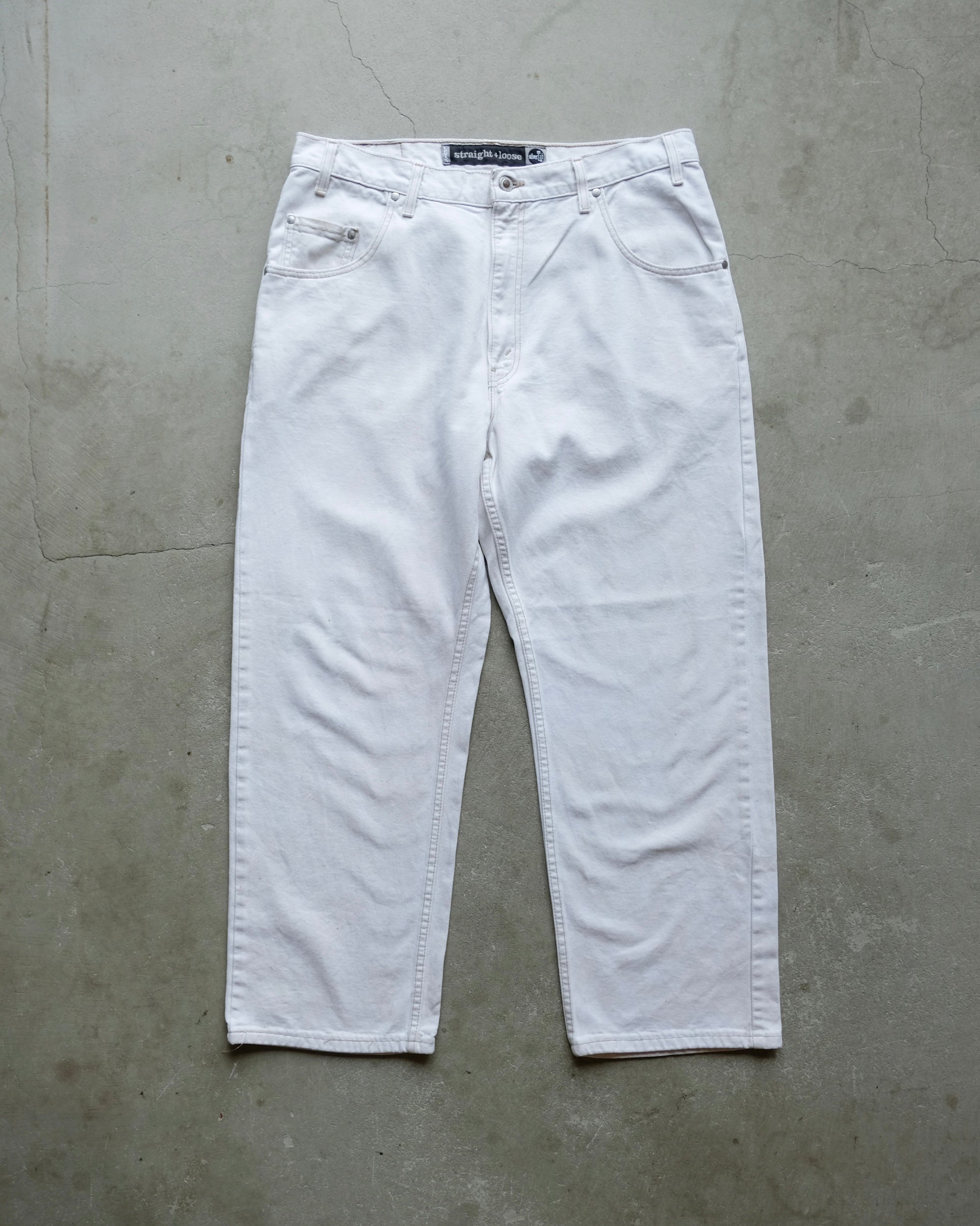 90s Levi's Silvertab made in USA ホワイトデニム 90s Levi's Silver Tab Straight + Loose White Denim / Made in USA