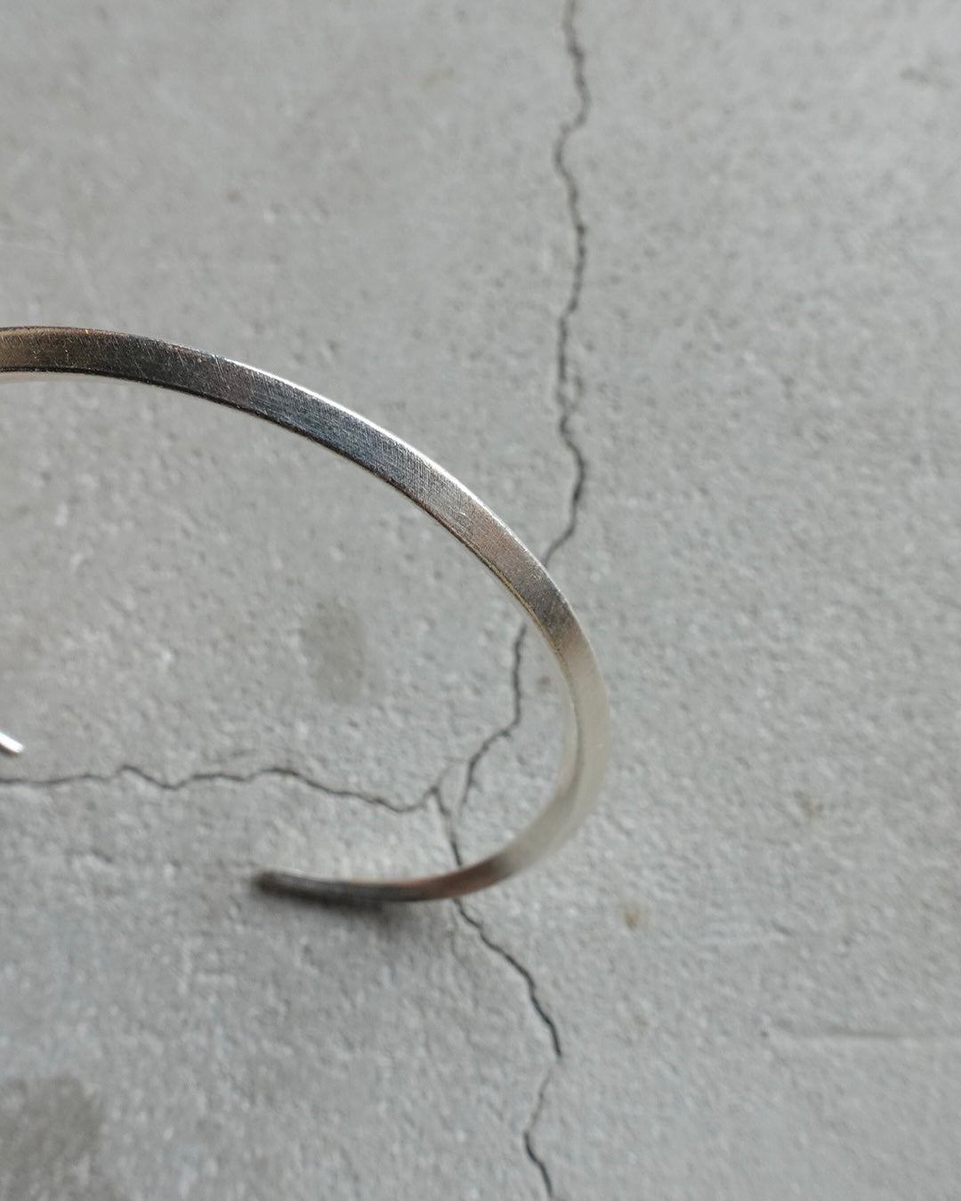 Karen Silver Hammered Bangle #3