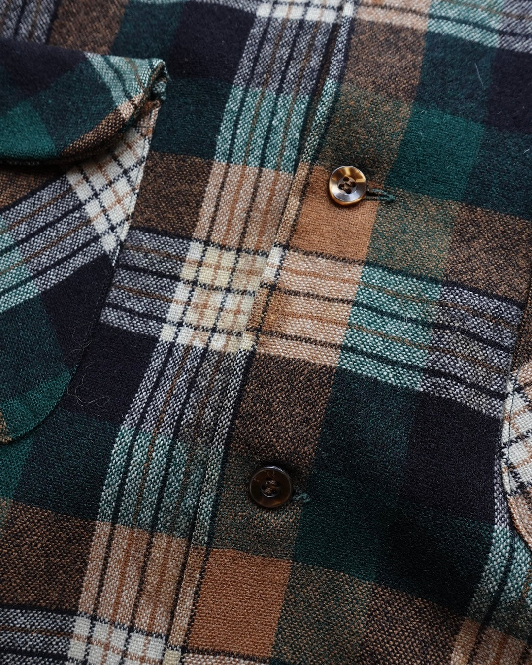 60s-70s Pendleton Wool Plaid Shirt / Made in USA