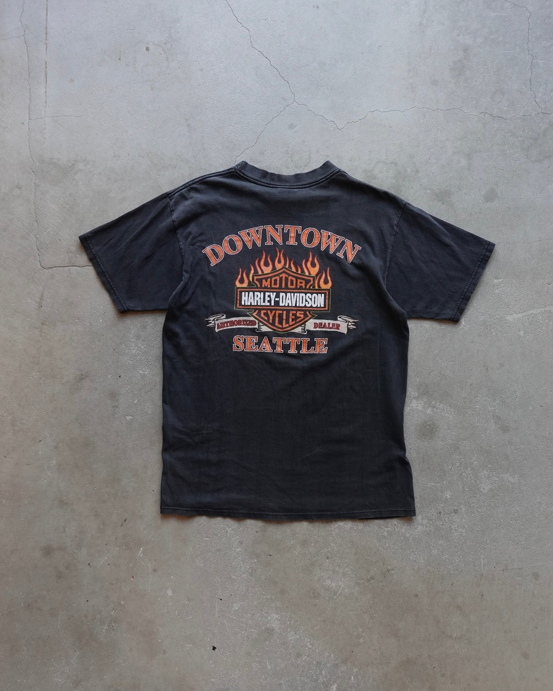 90s Harley-Davidson Downtown Seattle Eagle T-Shirt / Made in USA