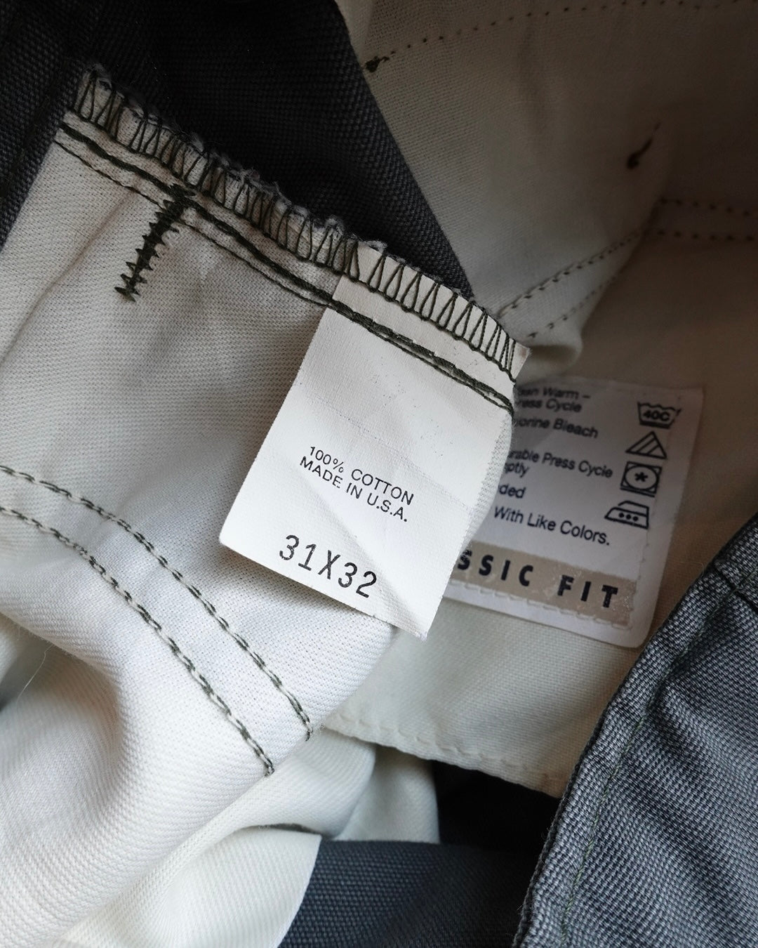 Dockers Chino Pants Gray Green / Made in USA