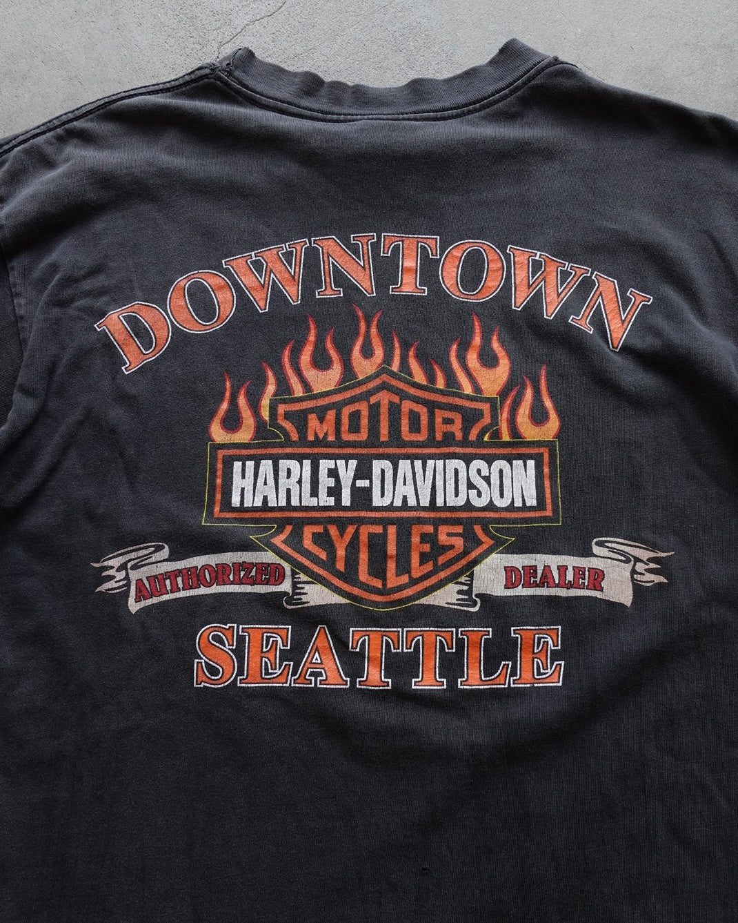 90s Harley-Davidson Downtown Seattle Eagle T-Shirt / Made in USA