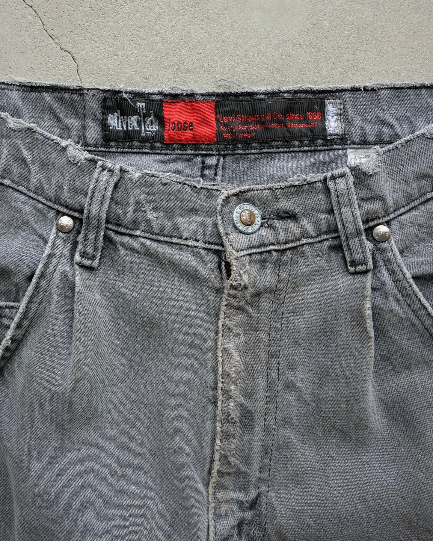 90s Levi's Silver Tab Loose Gray Denim