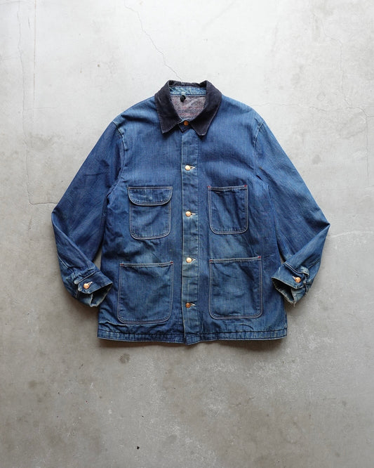 60s-70s Wrangler Denim Coverall Jacket / Made in USA