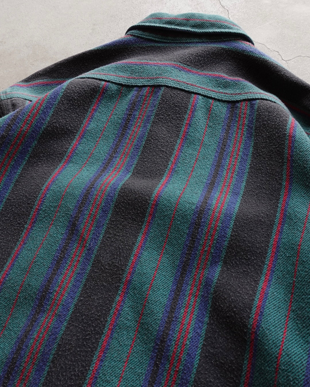 90s Carhartt Stripe Heavy Nel Shirt / Made in USA