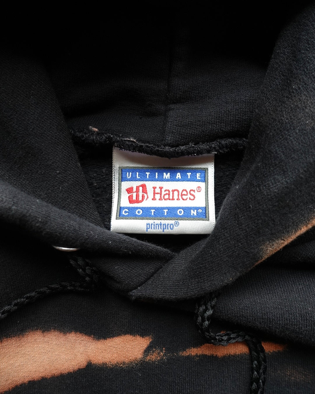 90s Hanes Bleach Dye Hoodie