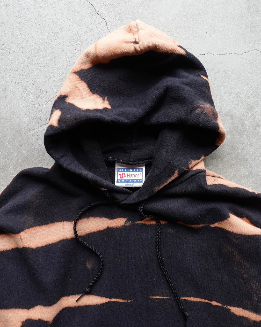90s Hanes Bleach Dye Hoodie