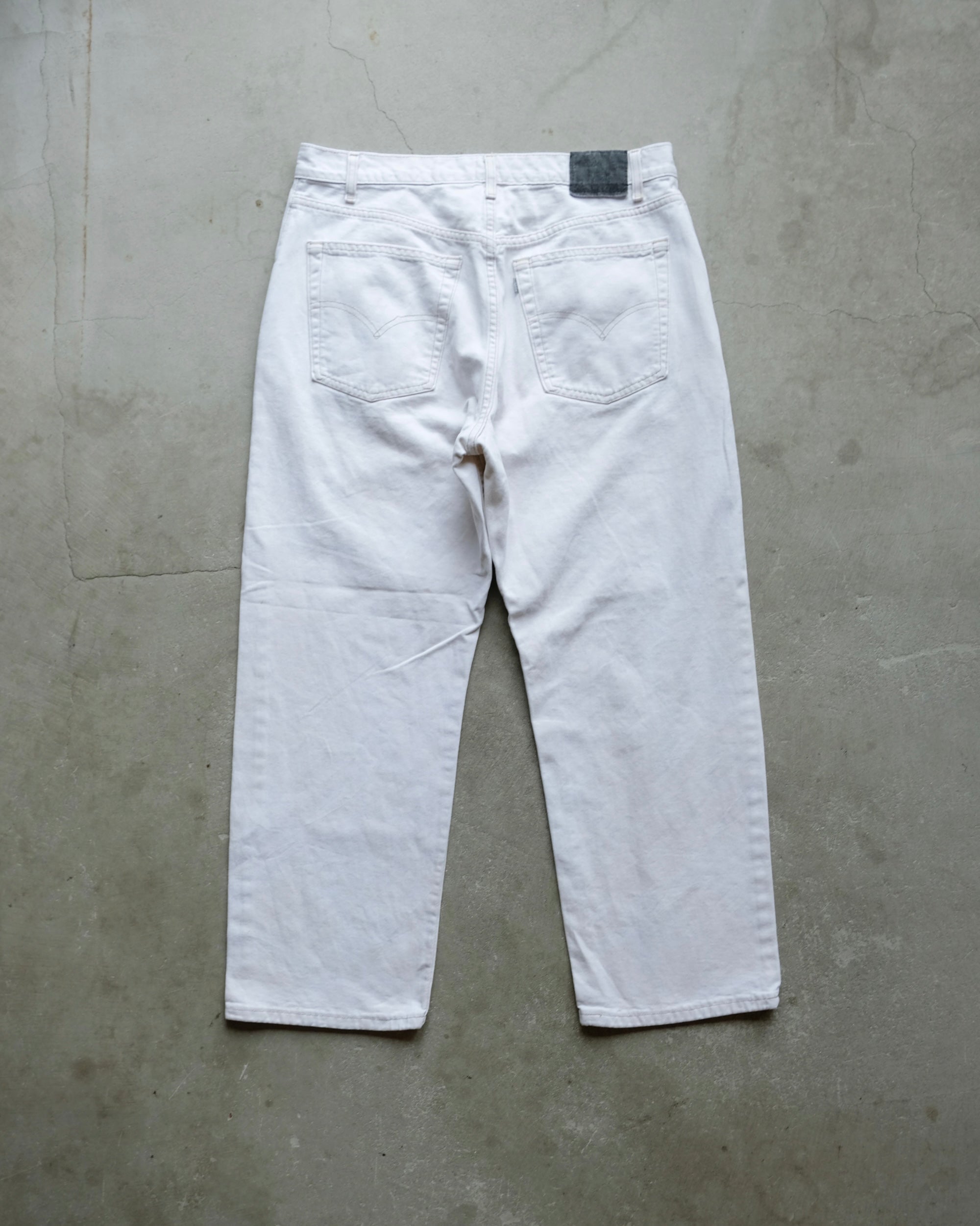 90s Levi's Silvertab made in USA ホワイトデニム 90s Levi's Silver Tab Straight + Loose White Denim / Made in USA