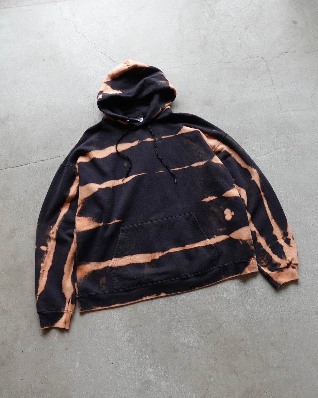 90s Hanes Bleach Dye Hoodie