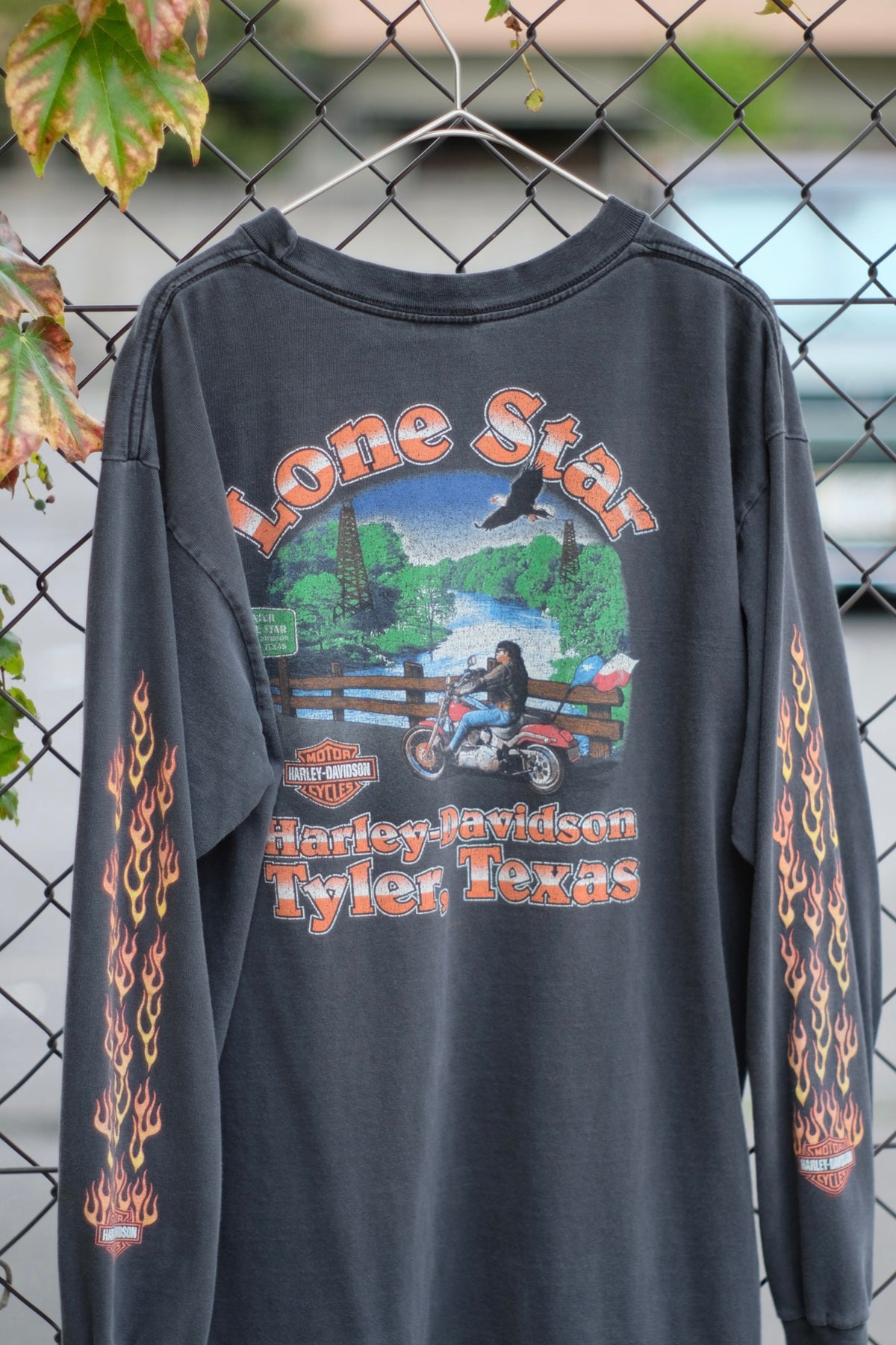 00s Harley-Davidson Lone Star Long Sleeve T-Shirt / Made in USA