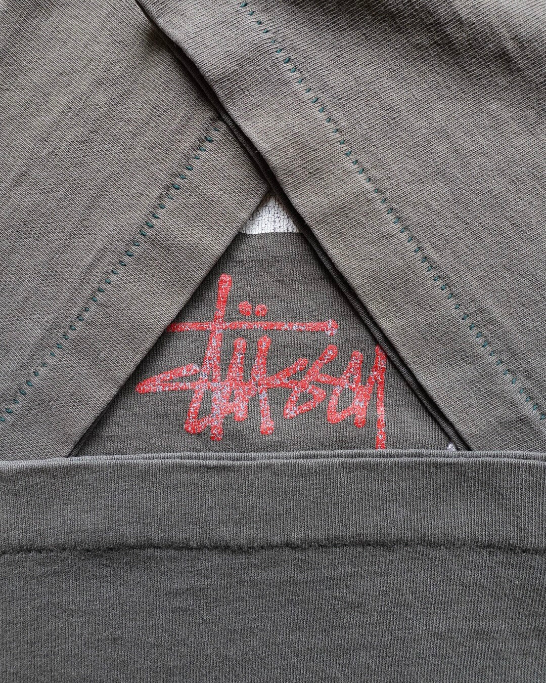 90s Stussy Saxophone Man Pigment Dyed T-Shirt / Made in USA