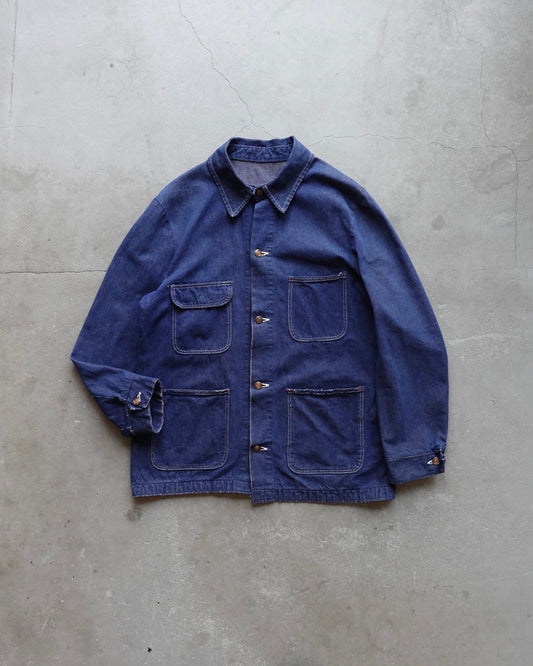 60s-70s Wrangler Denim Coverall Chore Coat