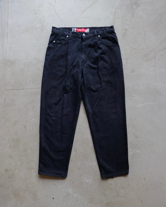 90s Levi's Silver Tab Loose Black Dyed Denim / Made in USA