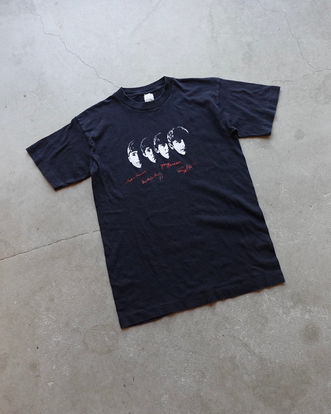 90s The Beatles Portrait Tee 'Black'