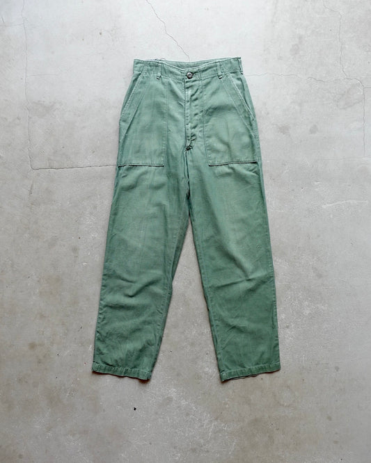 70s U.S.ARMY Baker Pants / Trousers Men's Cotton Sateen OG-107