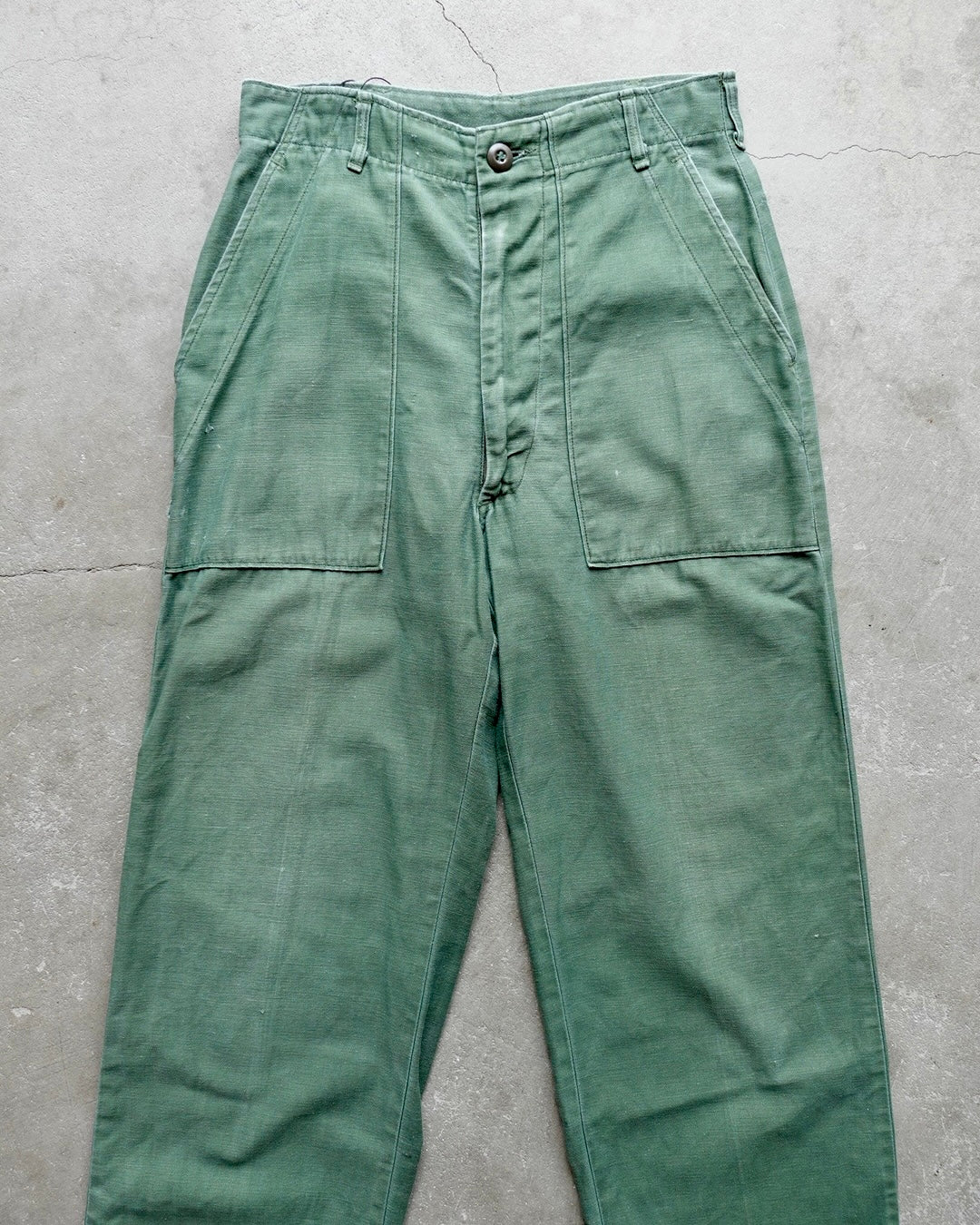 70s U.S.ARMY Baker Pants / Trousers Men's Cotton Sateen OG-107