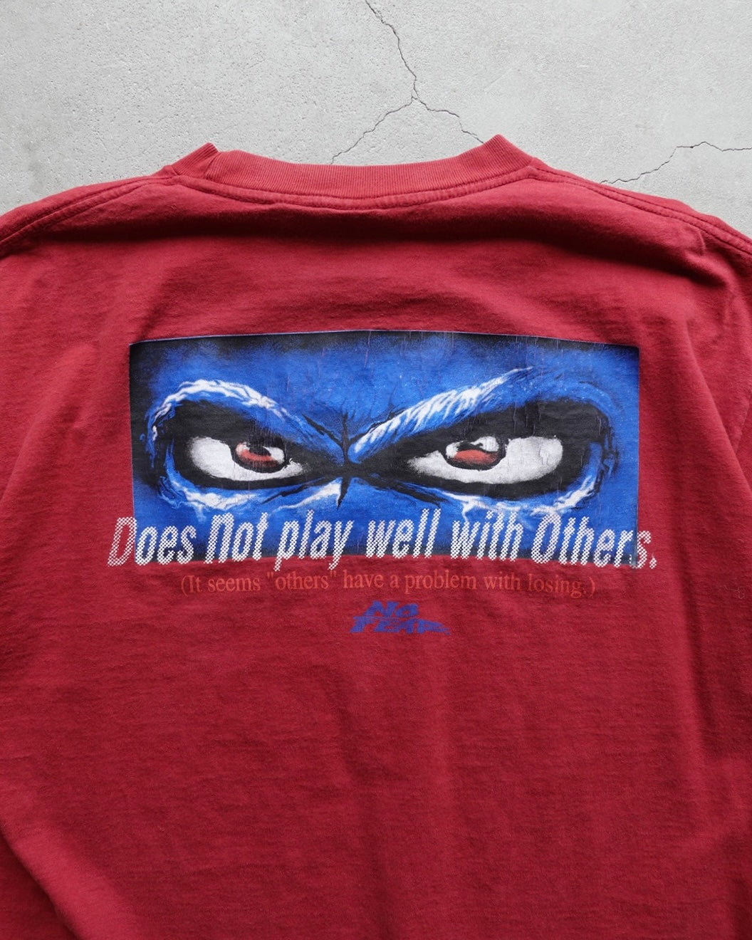 90s No Fear T-Shirt Red / Made in USA
