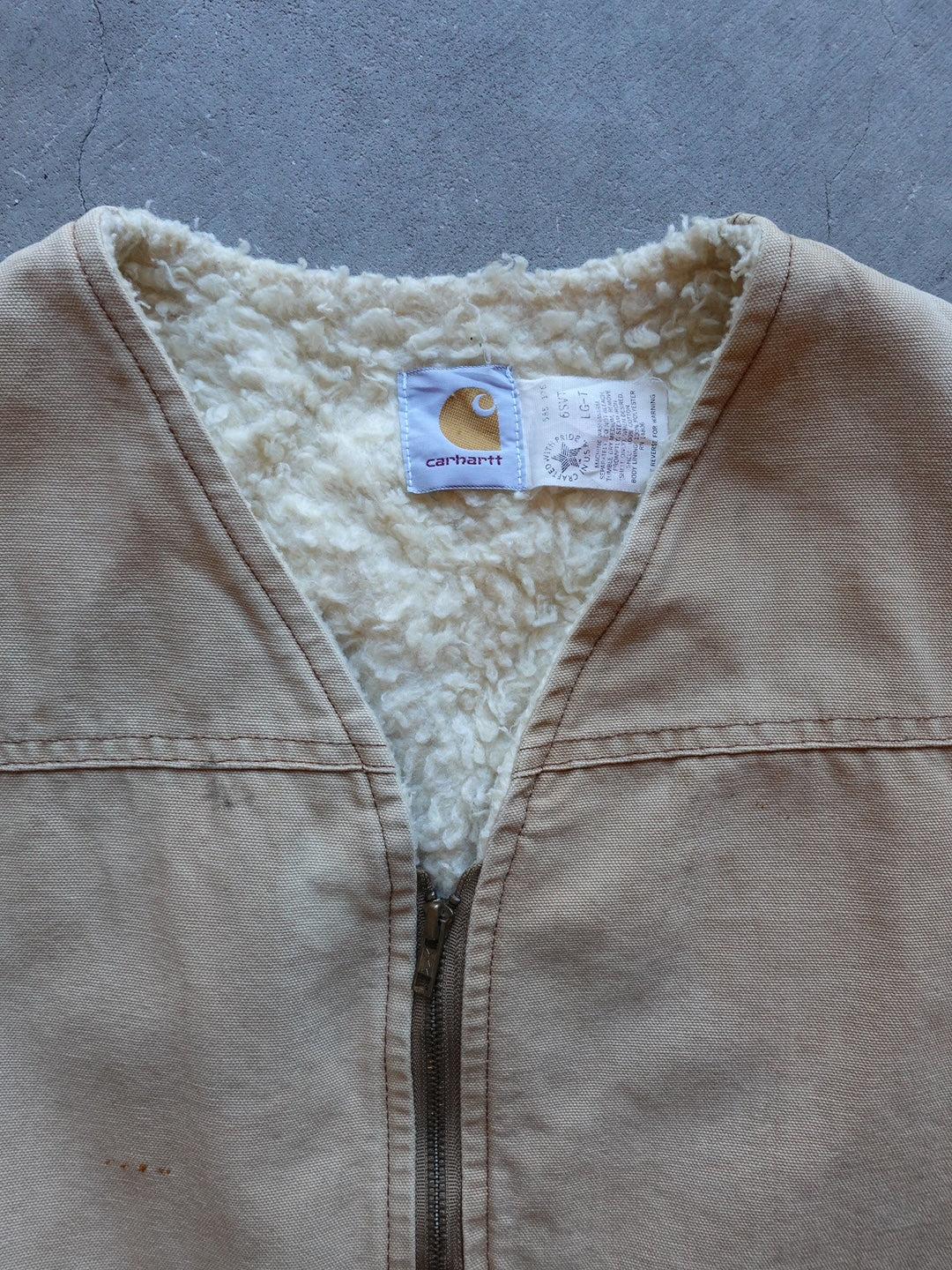 90s Carhartt Sherpa Lined Duck Vest