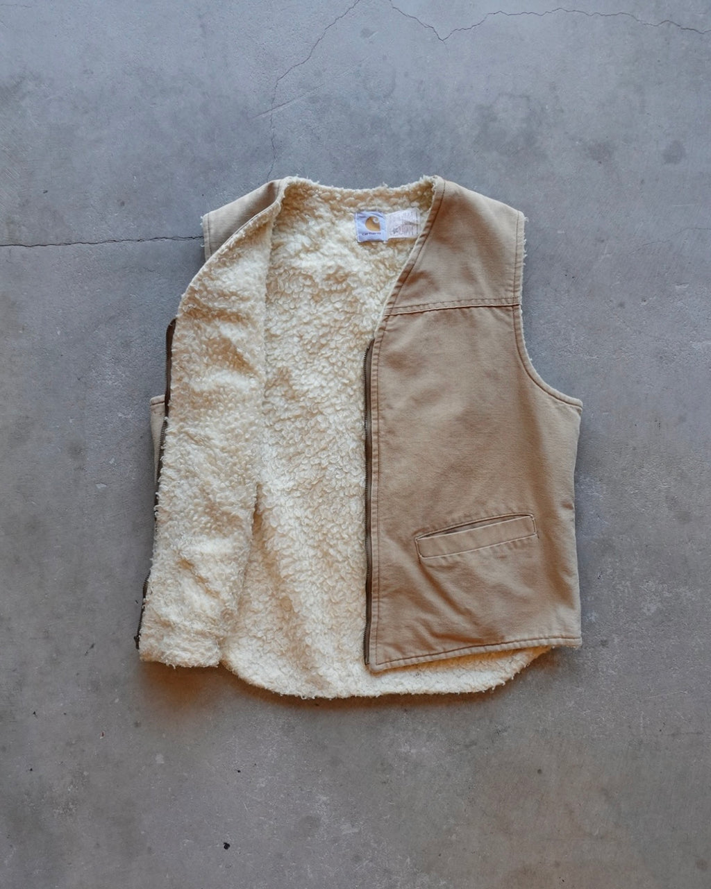 90s Carhartt Sherpa Lined Duck Vest