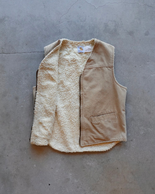 90s Carhartt Sherpa Lined Duck Vest