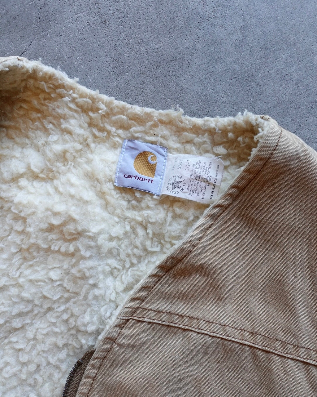 90s Carhartt Sherpa Lined Duck Vest