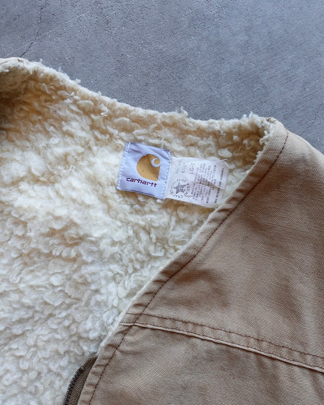 90s Carhartt Sherpa Lined Duck Vest