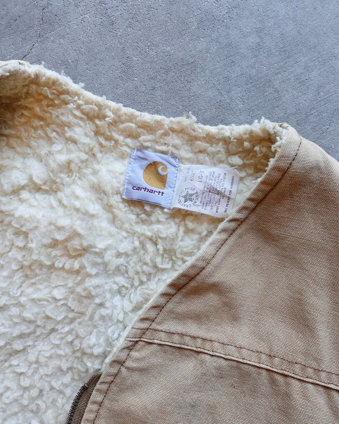90s Carhartt Sherpa Lined Duck Vest