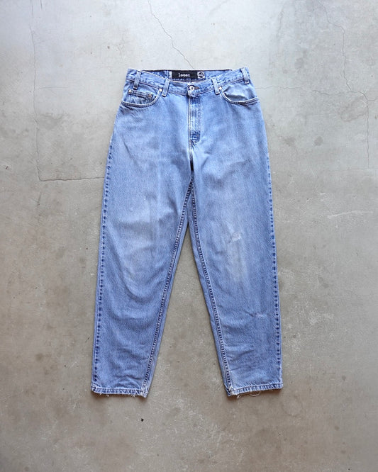 90s Levi's Loose Denim W32 L32 Light Indigo