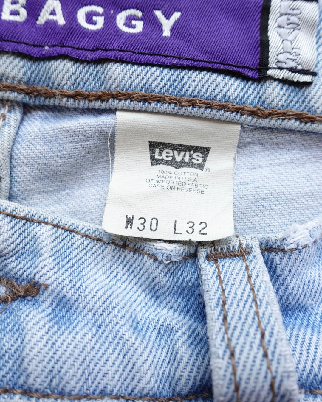 90s Levi's SilverTab Baggy Denim W30 L32 / Made in USA