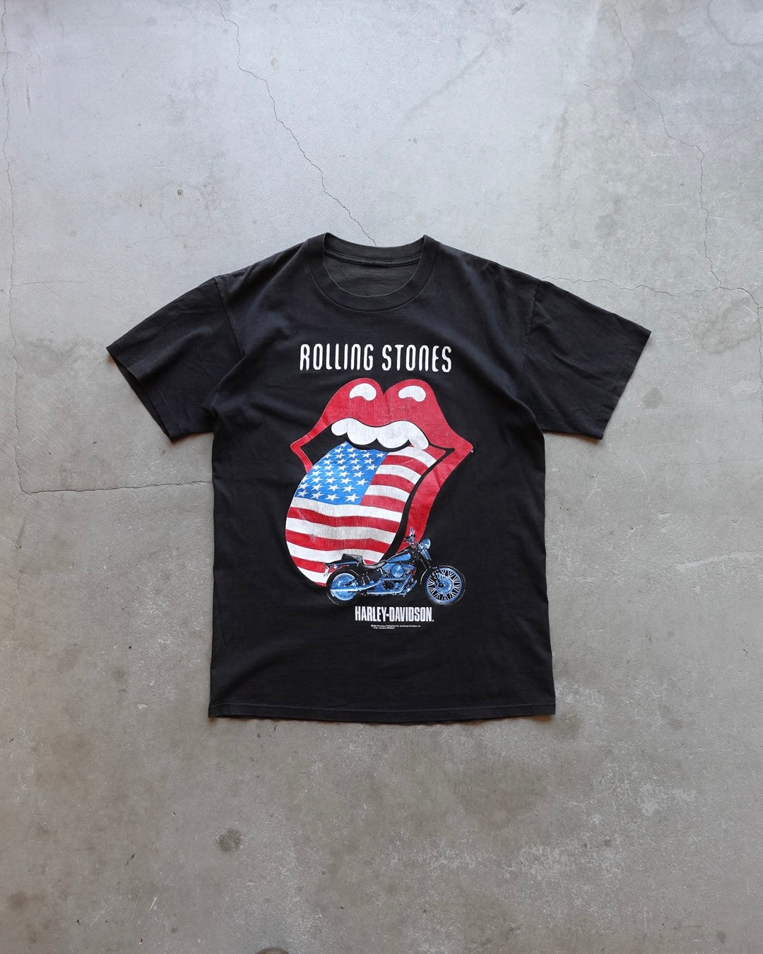 94 Rolling Stones × Harley-Davidson Lip & Tongue Tee