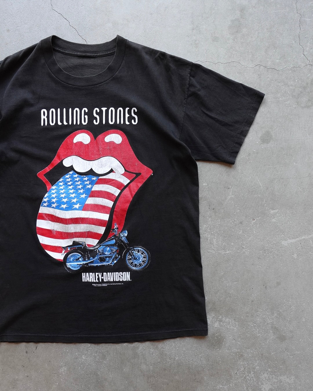 94 Rolling Stones × Harley-Davidson Lip & Tongue Tee