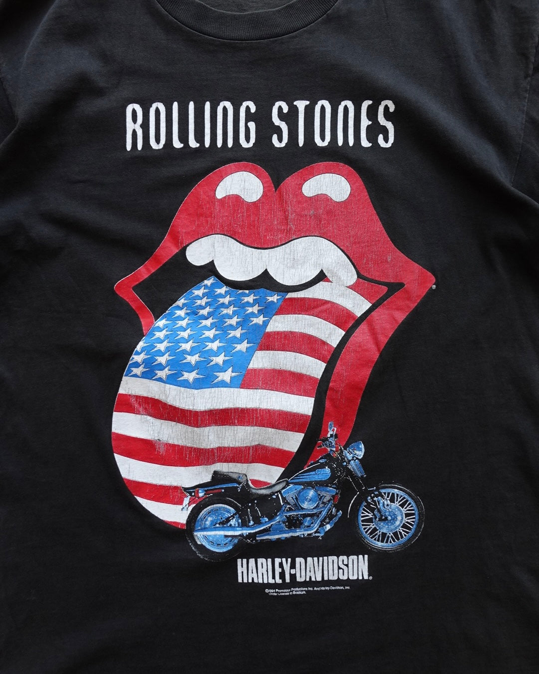 94 Rolling Stones × Harley-Davidson Lip & Tongue Tee