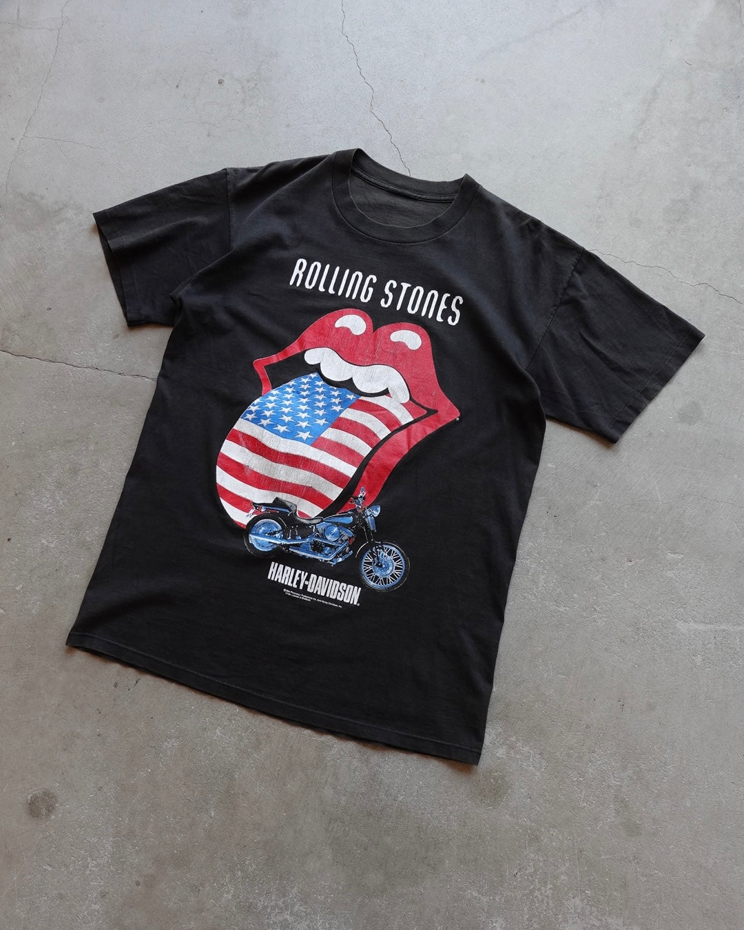 94 Rolling Stones × Harley-Davidson Lip & Tongue Tee