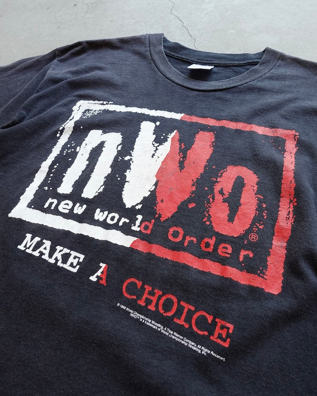 90s WCW nWo New World Order "Make a Choice" T-Shirt