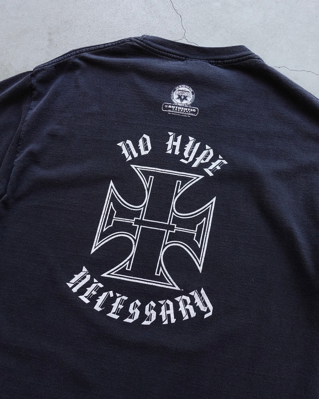 00s WWE Triple H Iron Cross Tee "No Hype Necessary"