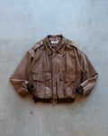 70~80s Brown Leather Jacket