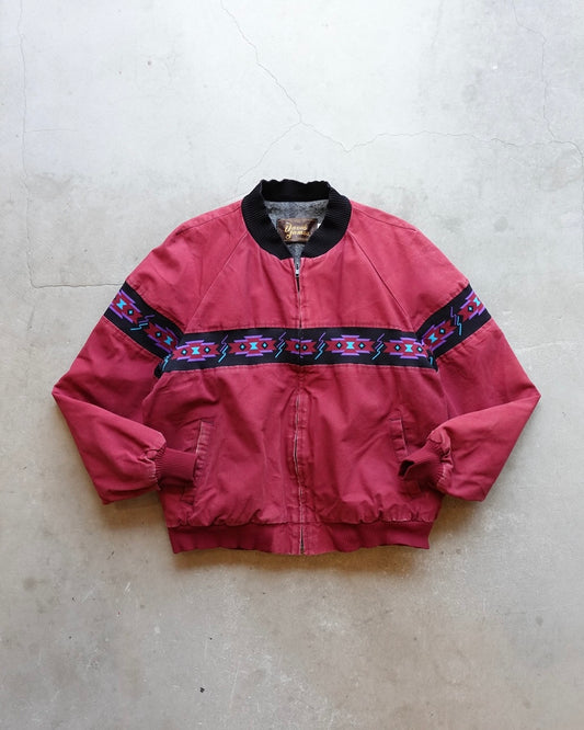 90s DAVIS JAMES Native Pattern Jacket