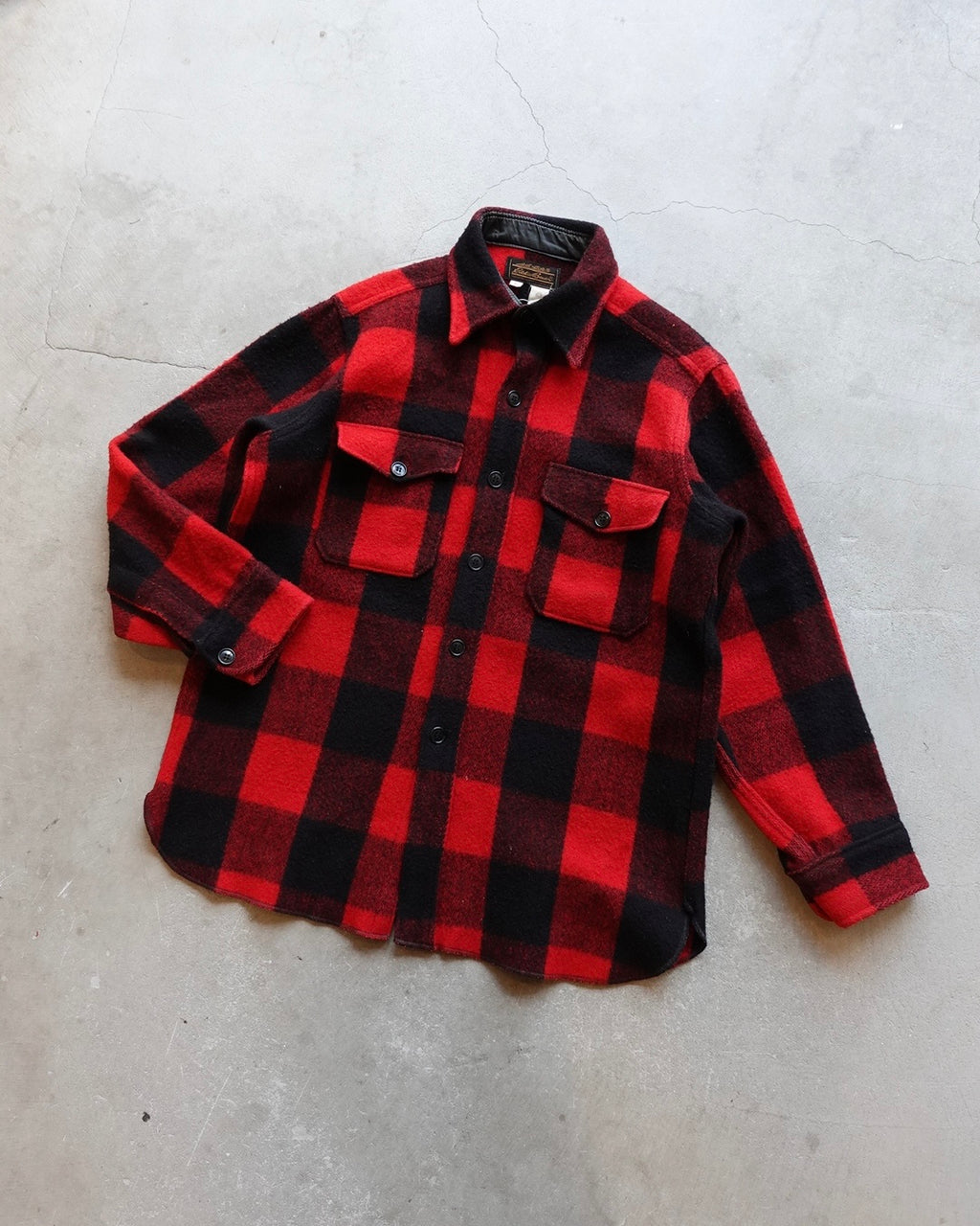 80s–90s Eddie Bauer Buffalo Check Wool Shirt