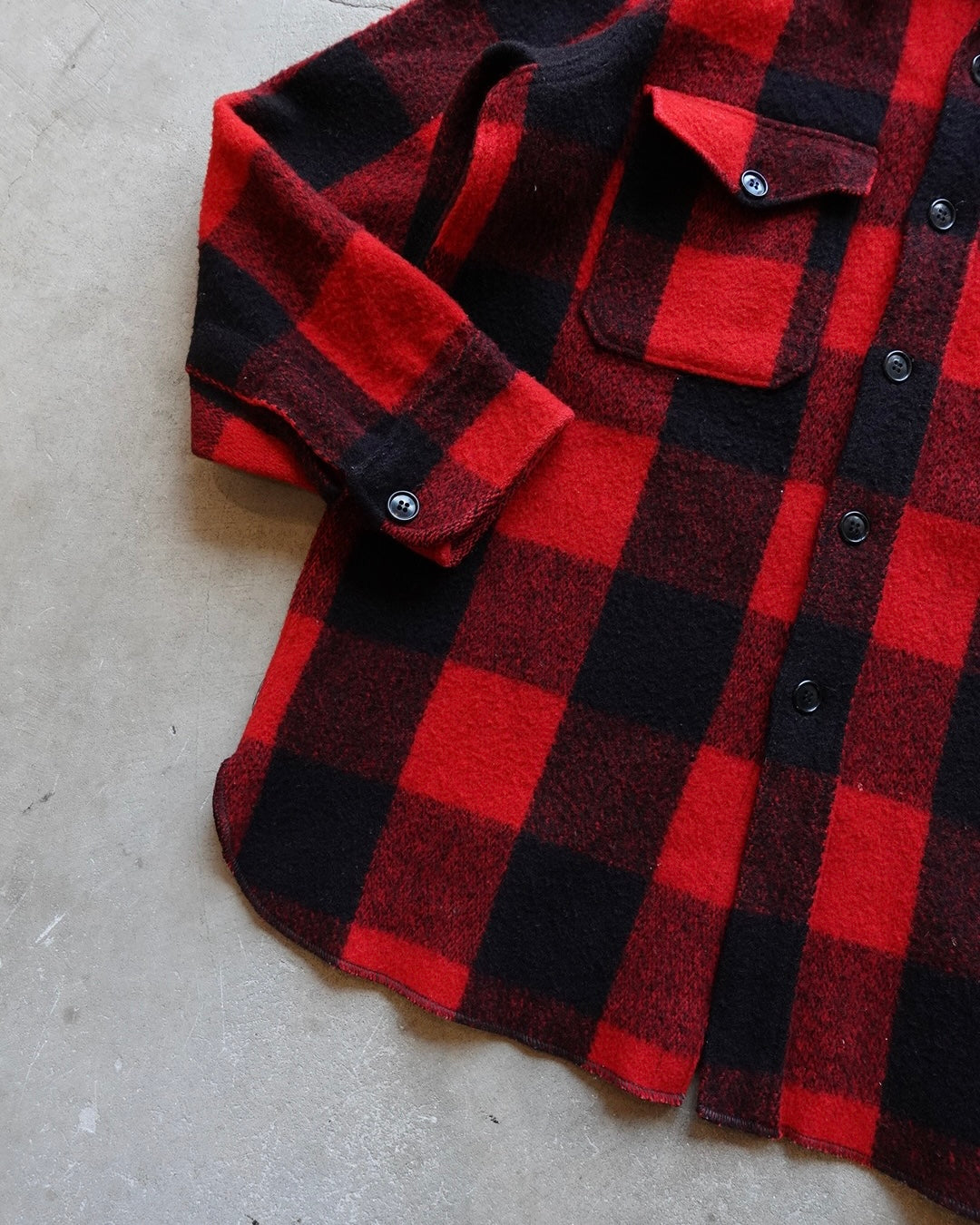 80s–90s Eddie Bauer Buffalo Check Wool Shirt