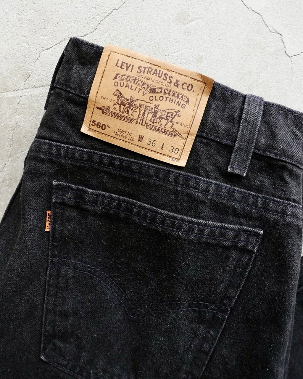 90s Levi's 560 Black Denim