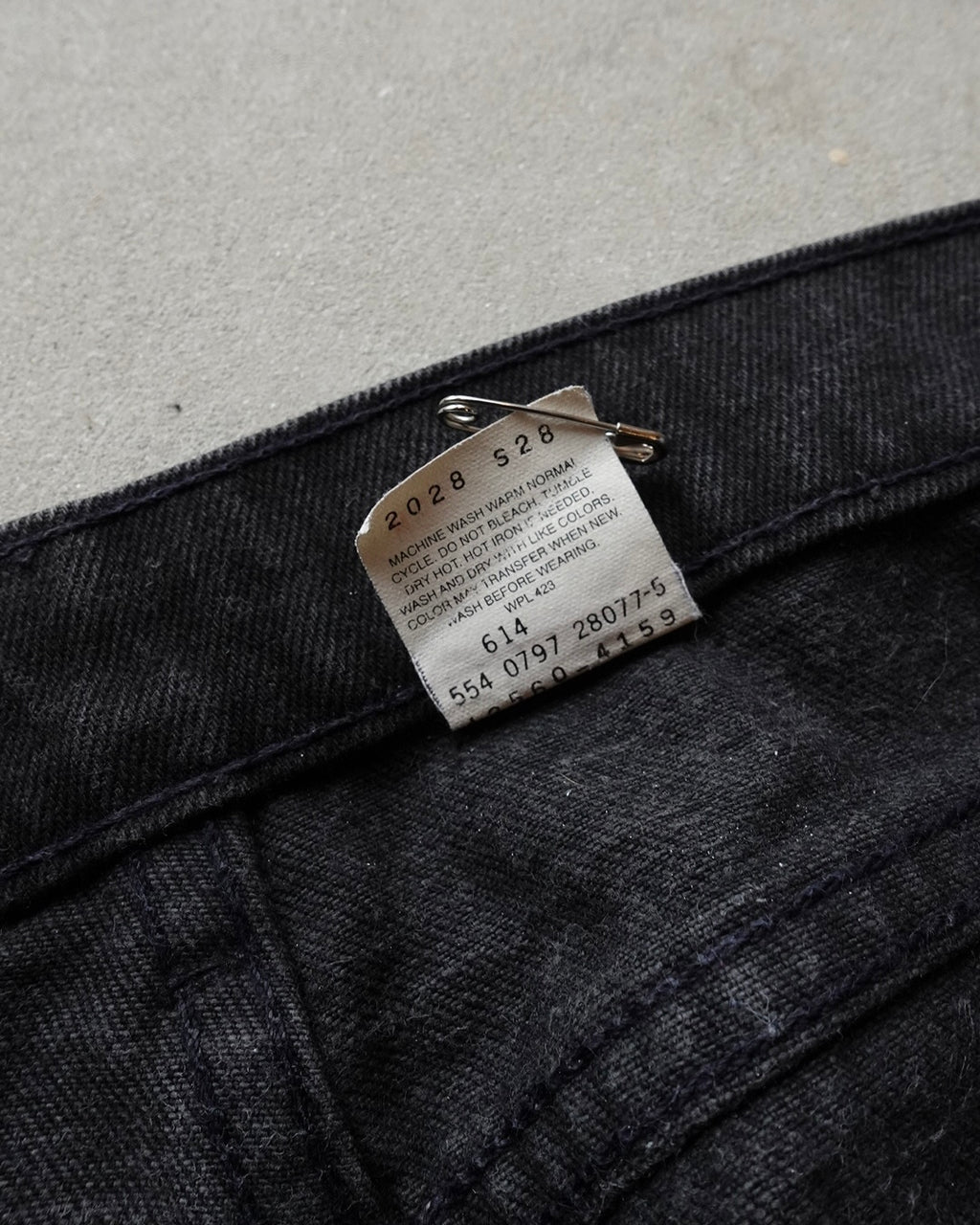 90s Levi's 560 Black Denim