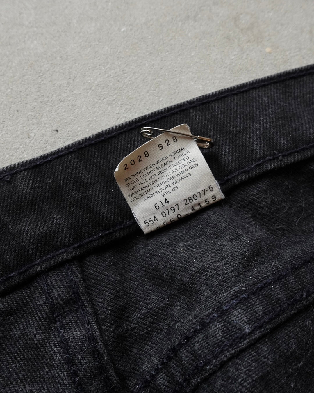 90s Levi's 560 Black Denim