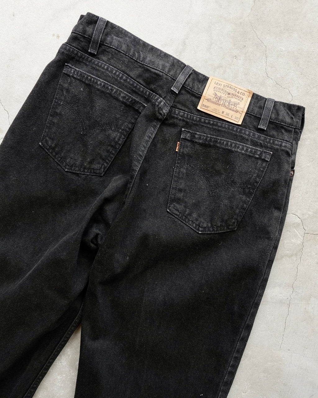 90s Levi's 560 Black Denim